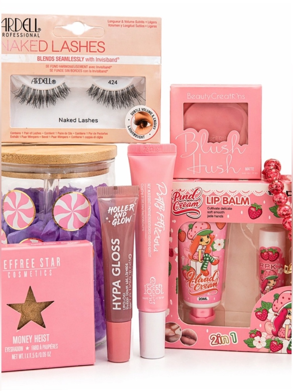 Ardell Pink Cosmetic Gift Set with Naked Lashes NEW Giftable